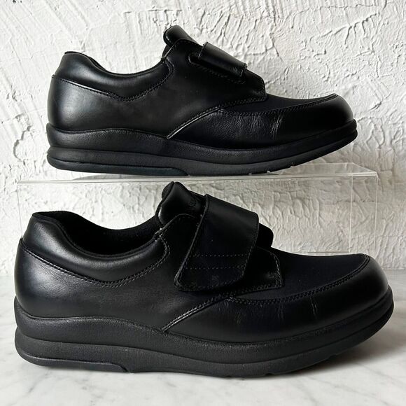 PW Minor Natural DX2 Strap Black Leather Orthopedic Comfort Shoes - Men's 9M - Picture 1 of 6